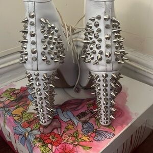 Jeffrey Campbell white spike heel